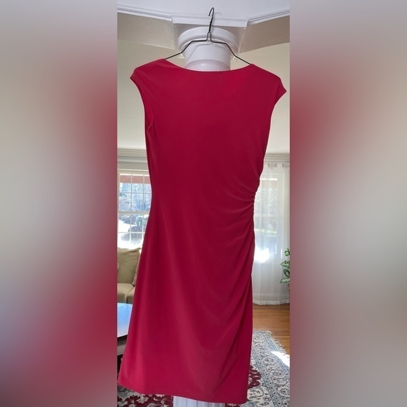 Ronni Nicole Dresses women’s hot pink/ Fuchsia sleeveless , Cowl neck dress . - Picture 2 of 5